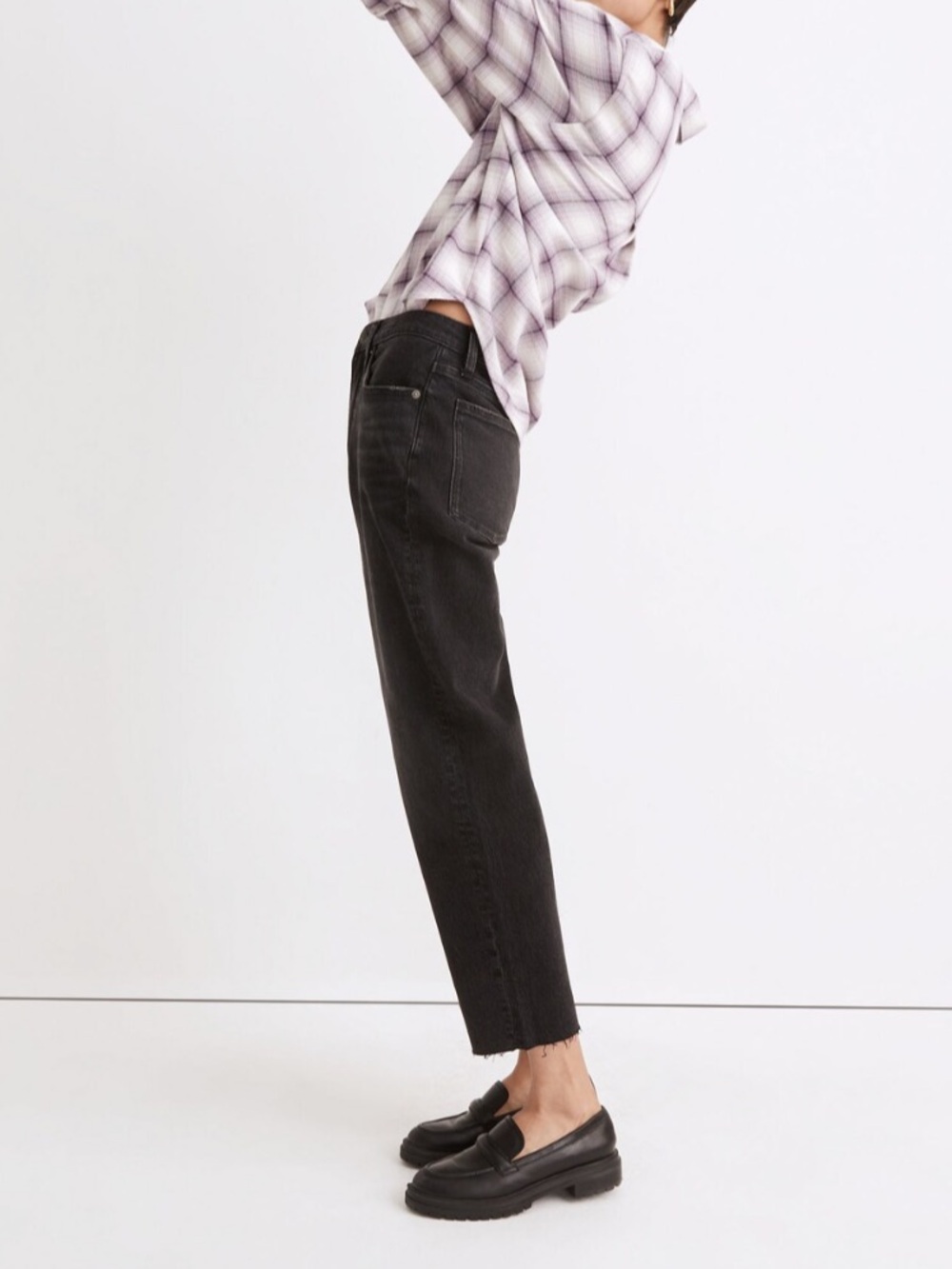 Madewell Balloon Jeans in Biscayne Wash: Raw-Hem Edition